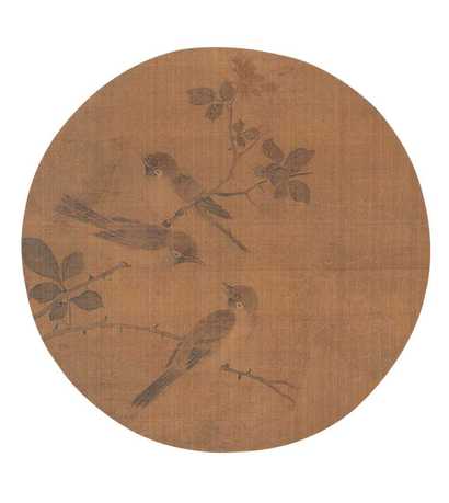 佚名 花鸟 镜心